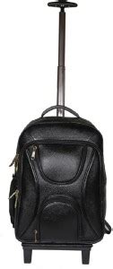 HYATT Leather Accessories 18 Inch Leather Laptop Backpack Trolley Bag ...