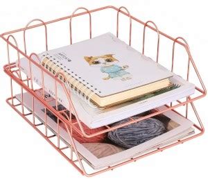 Flipkart.com | Kiwilon 2 Compartments Metal 2 Layer Stackable Documents ...