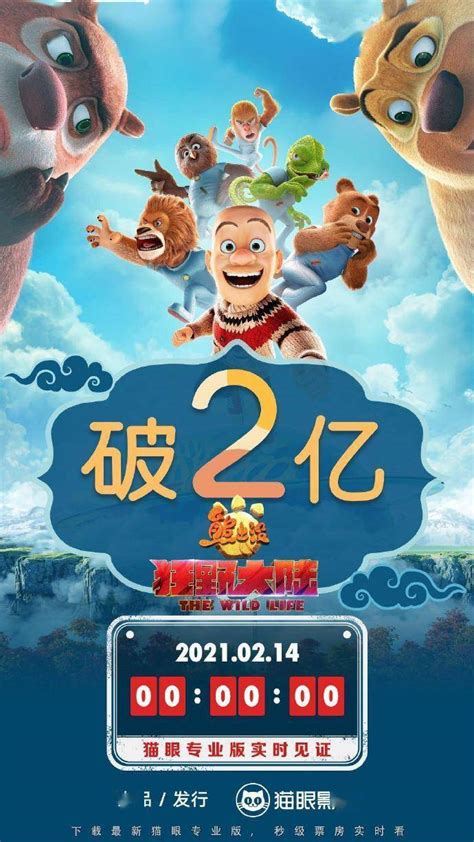 电影《熊出没狂野大陆》总票房破2亿_专业版