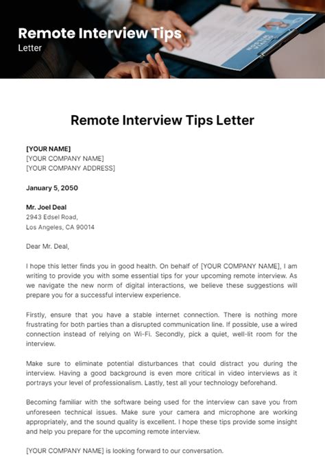 Free Interview Letter Templates, Editable and Printable