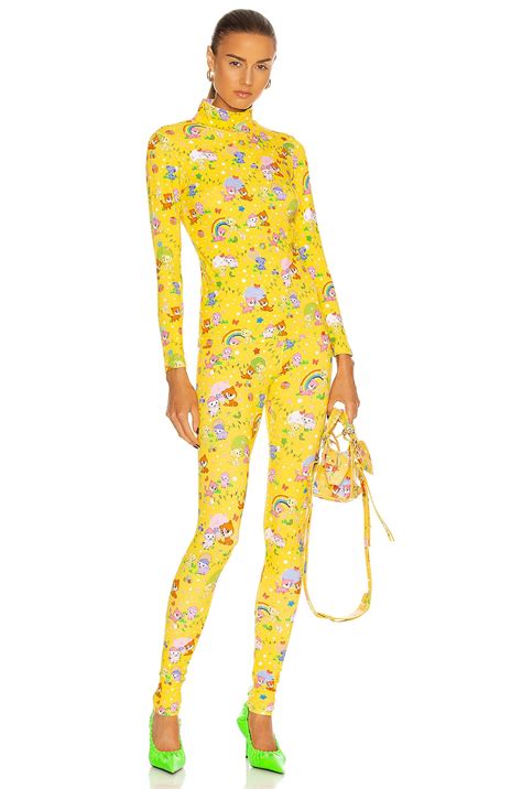 Balenciaga Long Sleeve Turtleneck Top in Yellow | FWRD