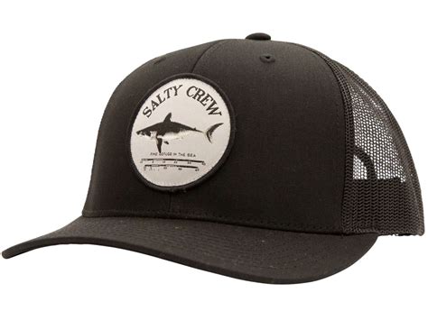 Salty Crew Bruce Retro Trucker Hat - Black - TackleDirect