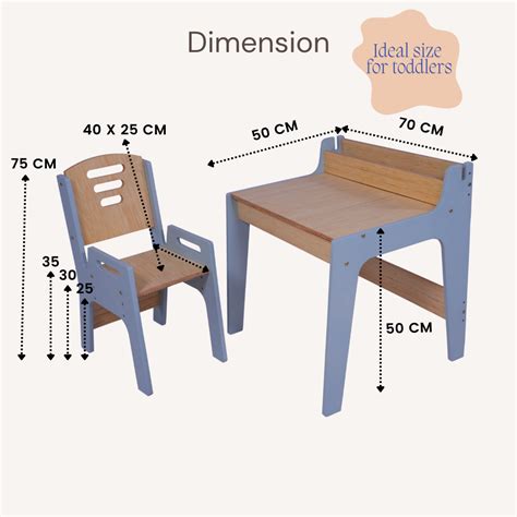 Toddler Study Table & Chair – Adjustable, Ergonomic & Safe | Woodbee ...
