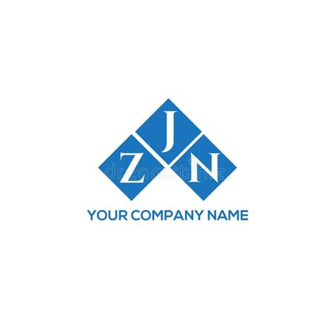 ZJN Letter Logo Design on WHITE Background. ZJN Creative Initial Stock ...