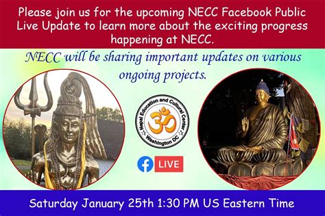 NECC Public Facebook Live Update Sharing important updates on various ...