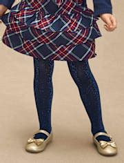 Girls Glitter Tights 2-Pack - Royal Christmas - BLUE | Gymboree