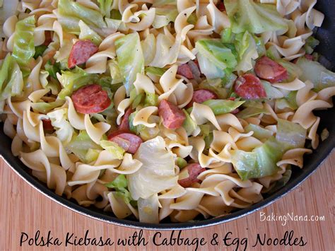 Polska Kielbasa with Cabbage and Egg Noodles | Recipe | Recipes ...