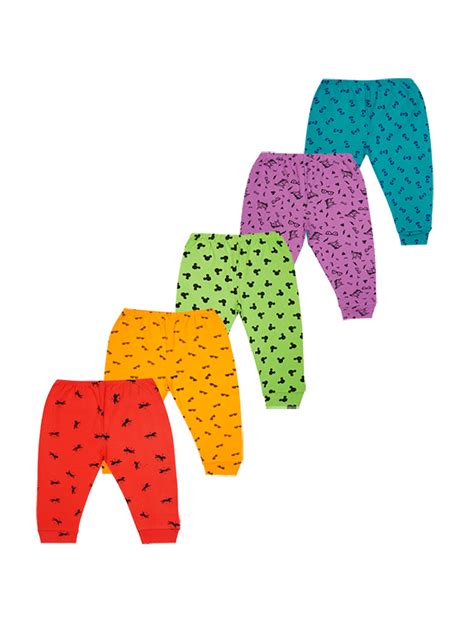 Kiddeo Baby Boys & Girls Cotton Printed Pants (pack of 5) – kiddeo.in