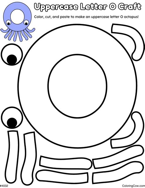 Uppercase Letter O Octopus Craft