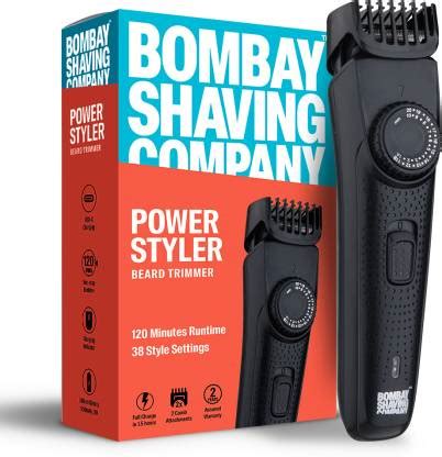 BOMBAY SHAVING COMPANY Flash Charging Men Beard Trimmer 120 min Runtime ...