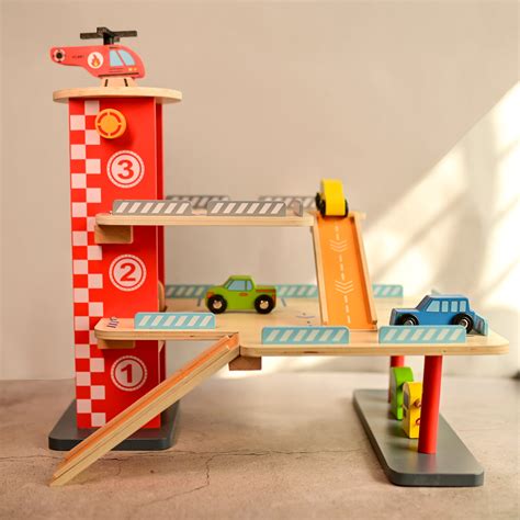 Best Drive In, Wooden Car Parking Garage Toy | Playbox India – PlayBox