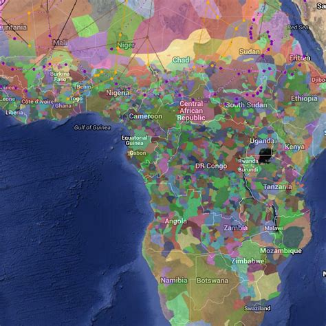 Ethnic Groups Africa Map Ethnic Groups Of Africa Ppt