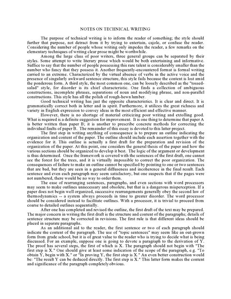 Image result for Technical Writing Examples