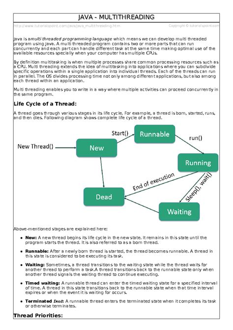 Java multithreading - thankyou - tutorialspoint/java/java ...