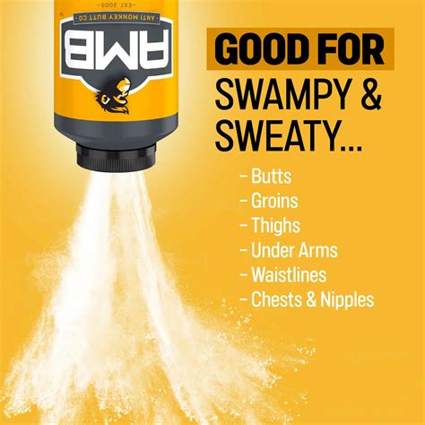 Anti Monkey Butt Anti Chafing, Anti Itch Body Powder and Foot Powder, 8 ...