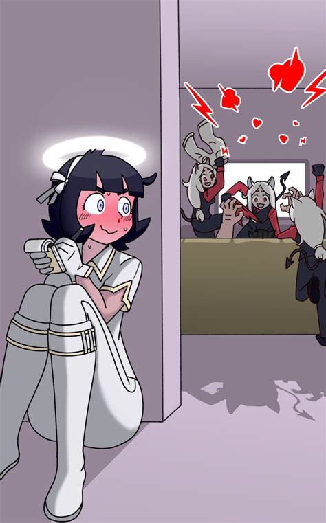 Safebooru - 1boy 36rogi 4girls absurdres angel animal ears azazel ...