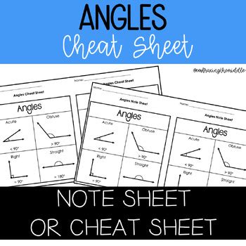 Image result for Math Angels Cheat Sheet