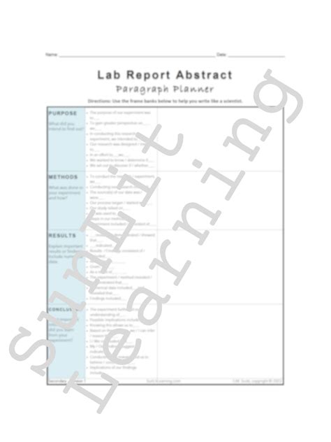 Image result for Report Abstract Template
