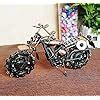 CrazyCrafts Metal Motor Bike Miniature Showpiece, Large, Silver,H-12 ...