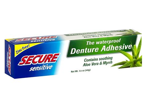 SECURE Denture Adhesive, Sensitive, 1.4 Ounce : Amazon.in: Health ...
