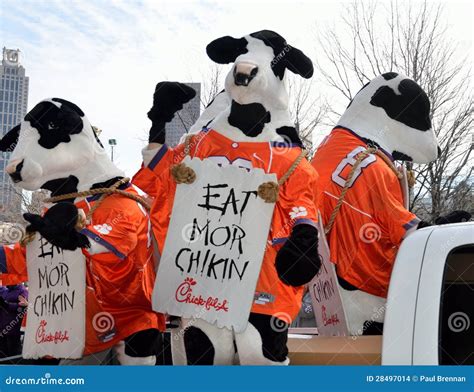 Famous Eat Mor Chikin cows editorial stock image. Image of cows - 28497014
