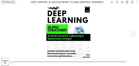 Deep Learning: DL1943 Cheatsheet: DL/AI/ML Research, Engineering ...