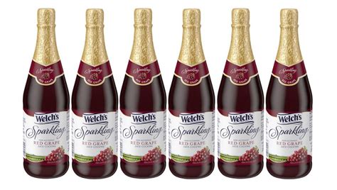 Welch's Sparkling Red Grape Juice Cocktail, Non-Alcoholic, 25.4 Ounce ...