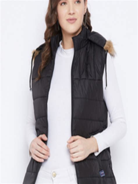 Buy VERO AMORE Windcheater Sleeveless Bomber Jacket With Faux Fur Trim ...