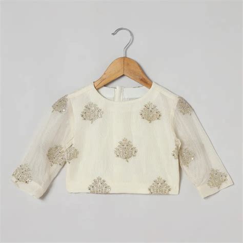 Ivory & Gold Jute Silk Lehenga Set for Girls – Festive Wear – BYB PREMIUM