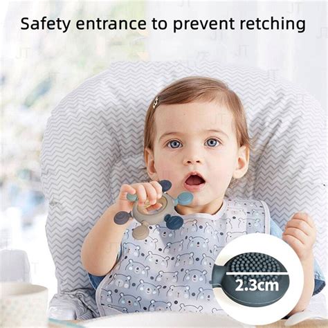 1pc Silicone Teether, Modern Rudder Design Teething Toy For BabySchool ...