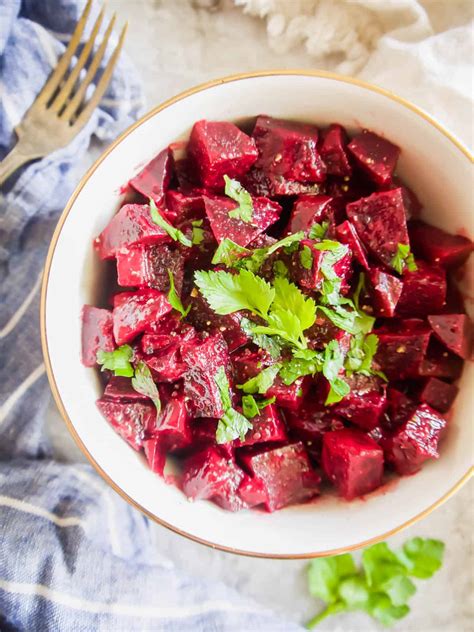 French Beet Salad with Mustard Vinaigrette (Paleo, Dairy-free, Gluten-Free) - Perchance to Cook