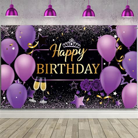 Buy Frienda Happy Birthday Backdrop Banner Decorations 72.8 x 43.3 Inch ...