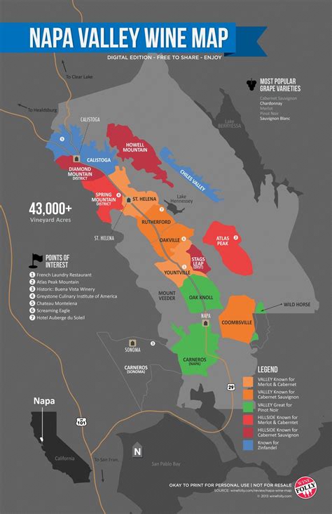 A simple guide to napa wine map wine folly napa valley – Artofit