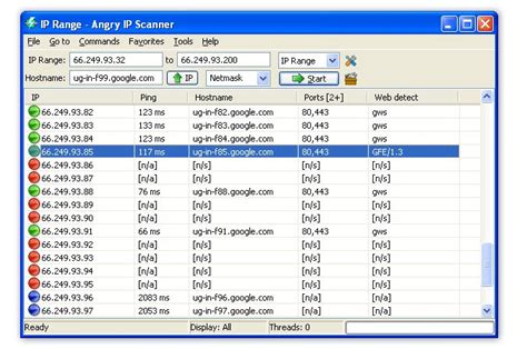 Angry IP Scanner 的图像结果