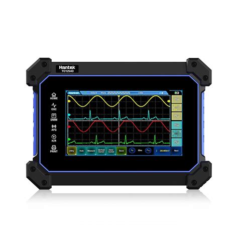 Hantek TO1254D Touch Screen Tablet Oscilloscope, 4 + 1 Channel Handheld ...