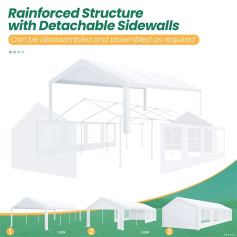 COBIZI 10x30ft Party Tent Heavy Duty, Wedding Tent, Event Tent for ...