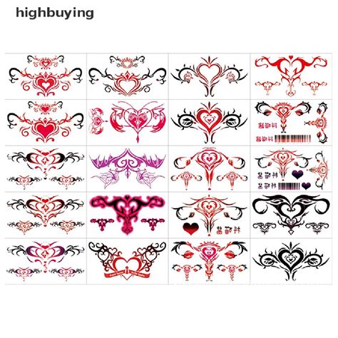 HBMY 10/20 Pcs Tatoo Sex Waterproof Temporary Tattoos Womb Fake Tattoos ...
