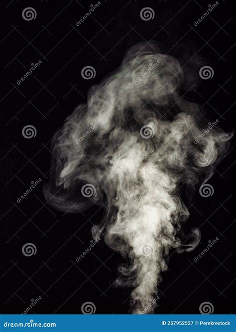 White Smoke Rising in Balls As an Abstract Effect Stock Image - Image of swirl, raised: 257952527