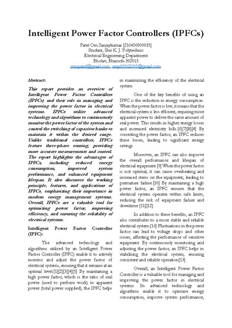 Intelligent Power Factor Controller - J. Polytechnic Electrical ...