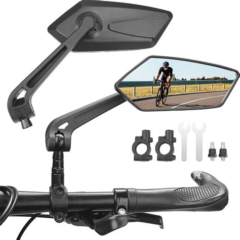 Amazon.com: KEMIMOTO Bike Mirror Wide Angle, Bicycle Bike Mirrors ...