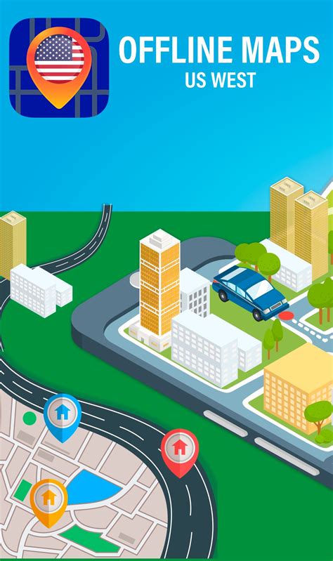 🔎Maps of Us West: Offline Maps Without Internet APK 2.0.2 pour Android Gratuit télécharger