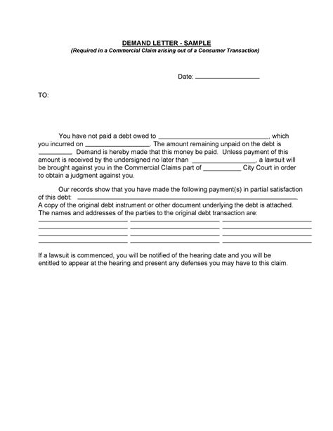 40 Best Demand Letter Templates (Free Samples) ᐅ TemplateLab