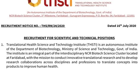 THSTI Virology/Infectious Diseases/Immunology/Embryology/Transgenics ...