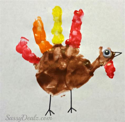 Fingerprint & Handprint Turkey Crafts For Kids on Thanksgiving - Crafty ...