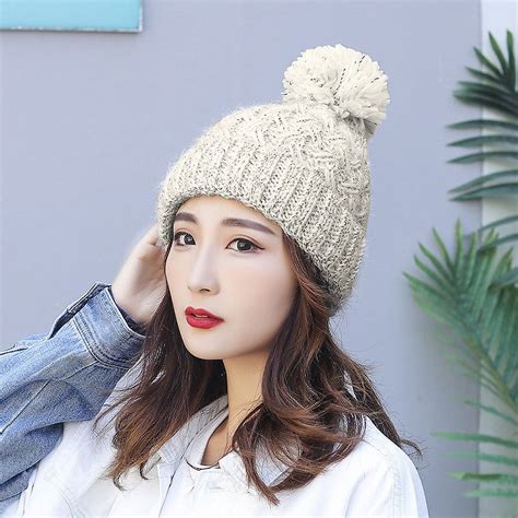 IDALL Hats for Women,Winter Hats Women Winter Hats Thick Cable Women ...
