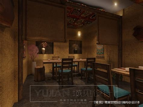70000万元餐饮空间200平米装修案例_效果图 - 广州新中式小酒馆装修设计 - 设计本