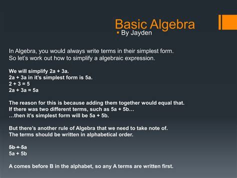 Image result for Basic Knowledge of Algebra