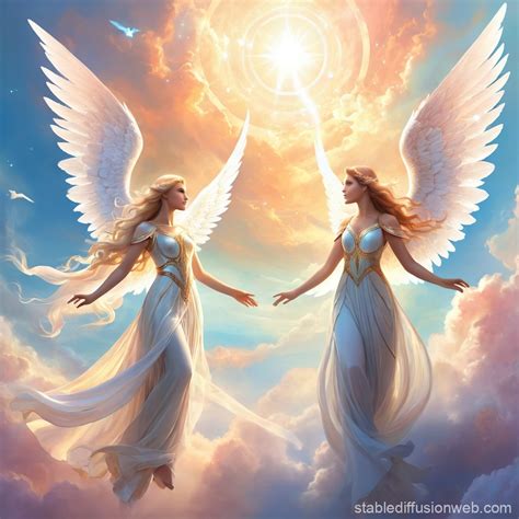 Angels in the Sky | Stable Diffusion Online