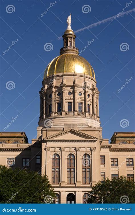 Atlanta Georgia State Capital Gold Dome City Architecture Stock Photo ...