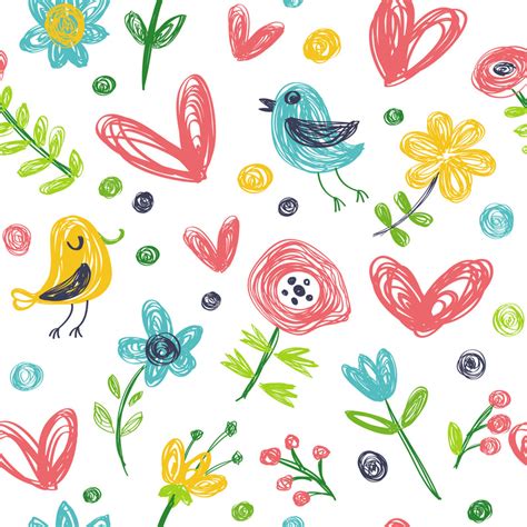 Doodle Seamless School Wallpaper – Myindianthings